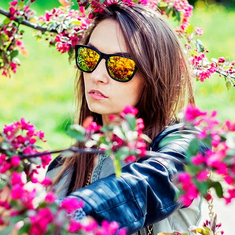 zeroUV Rad Action Sports Mirrored Lens Horned Rim Sunglasses 8647 Sunglasses