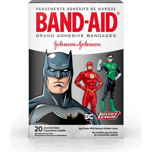 Band Aid Brand Band Aid Brand BAND-AID Adhesive Bandages, DC Comics Justice League, Assorted Sizes First Aid