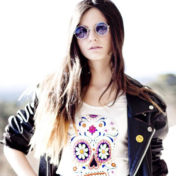 zeroUV Retro Hippie Metal Lennon Round Color Lens Sunglasses Sunglasses