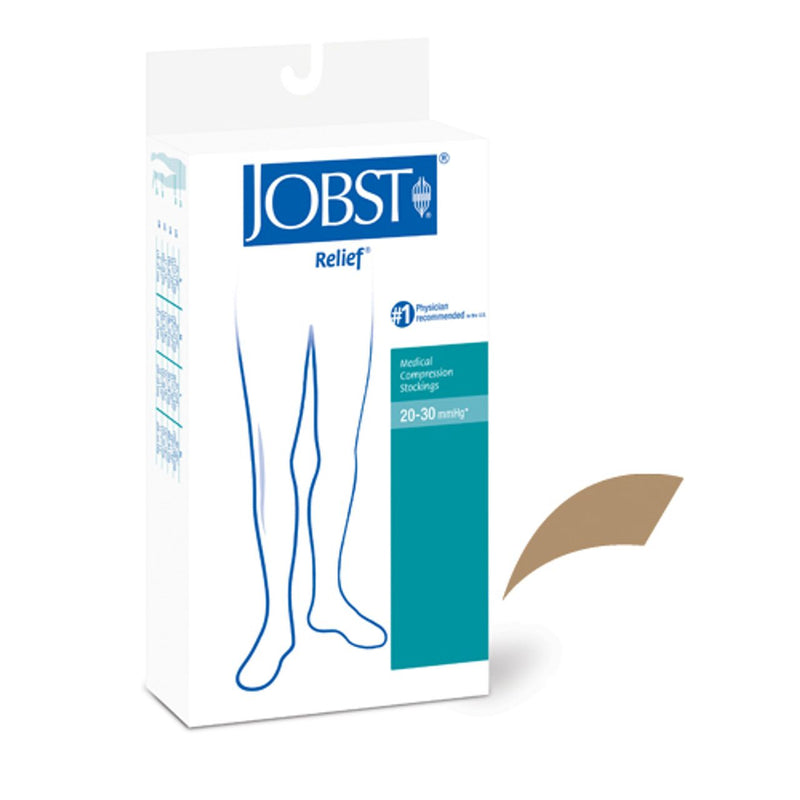 Jobst Jobst Relief 20-30 Thigh-hi Open Toe Beige Large - 114202 Band Saws