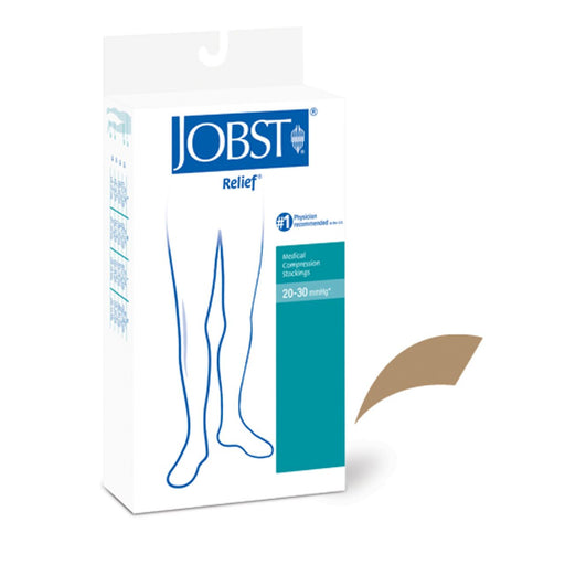 Jobst Jobst Relief 20-30 Thigh-hi Open Toe Beige Large - 114202 Band Saws