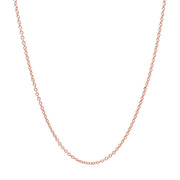 Bids.com 14k Rose Gold Round Cable Link Chain (1.25 mm) Necklaces