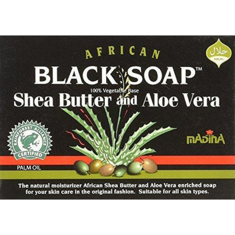 Madina Madina African Black Soap Shea Butter And Aloe Vera 3.5 Oz Soap & Lotion Dispensers