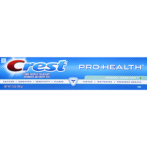 Crest Crest Toothpaste, Fluoride, Original Clean Mint 7 Oz Personal Care Dodger Blue