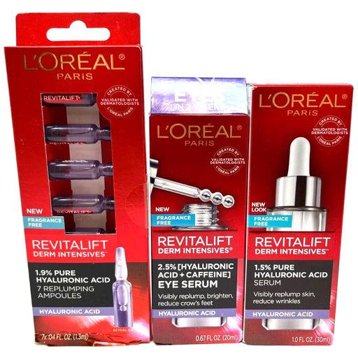 L'Oreal Paris L'Oreal Paris Skincare Revitalift Derm Intensives 1.5% Pure Hyaluronic Acid Face Serum, 1 Oz Health & Beauty