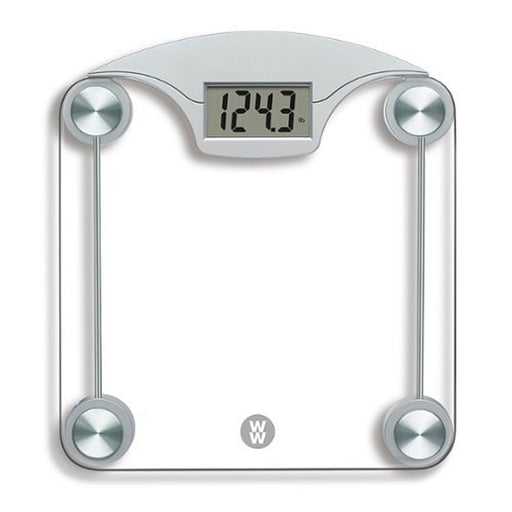 Weight Watchers Weight Watchers Conair - Digital Glass Scale - Chrome Body Weight Scales White Smoke