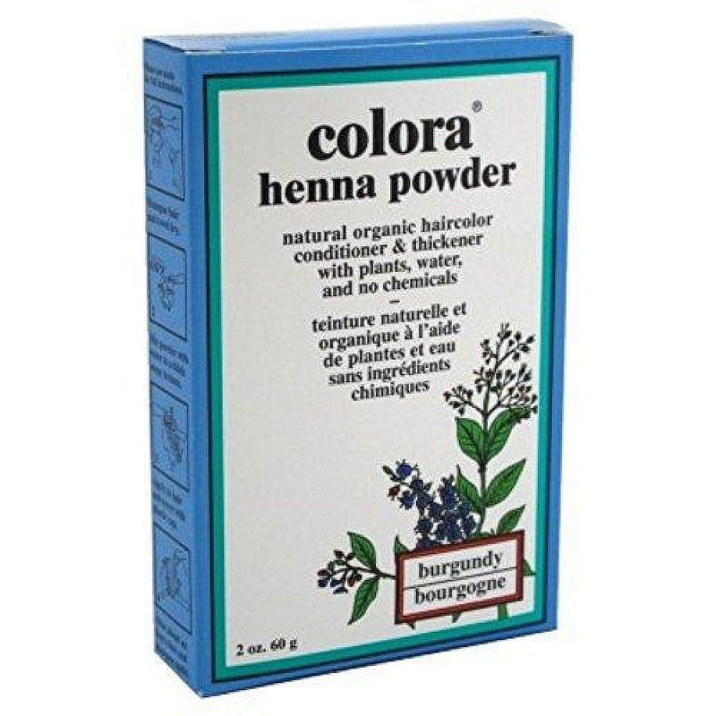 Colora Colora Henna Powder, Natural Organic Hair Color Burgundy, 2 Oz Hair Color