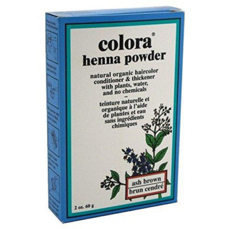 Colora Colora Henna Powder Natural Organic Hair Color Ash Brown - 2 Oz Hair Color