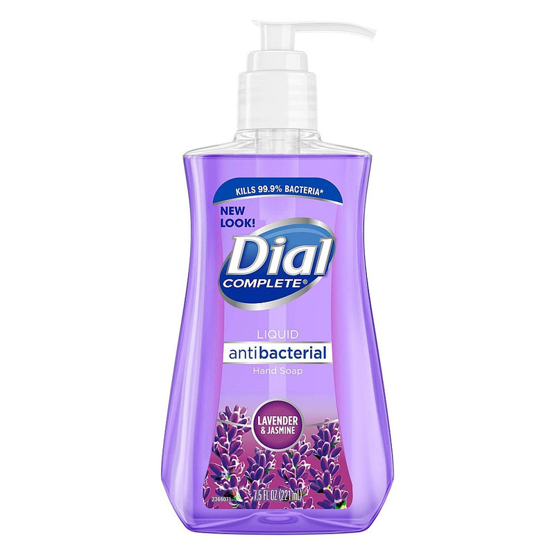 Dial Dial Complete Liquid Antibacterial Lavender & Jasmine Hand Soap 7.5 Oz Liquid Hand Soap White Smoke