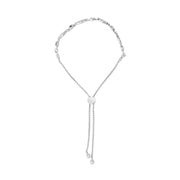 Bids.com .925 Sterling Silver 1/2 Cttw Diamond Alternating Circle and Kite Link Adjustable Bolo Bracelet (I-J Color, I3 Clarity) - 4" to 10" Inches Bracelets