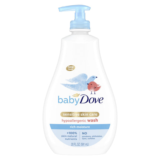 Dove Baby Dove Sensitive Skin Care Wash Rich Moisture 20 Oz Baby & Toddler