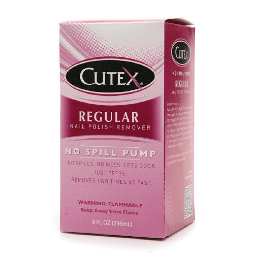 Cutex Cutex Nail Polish Remover No Spill Pump, Regular, 8 Oz Nail Polish Removers
