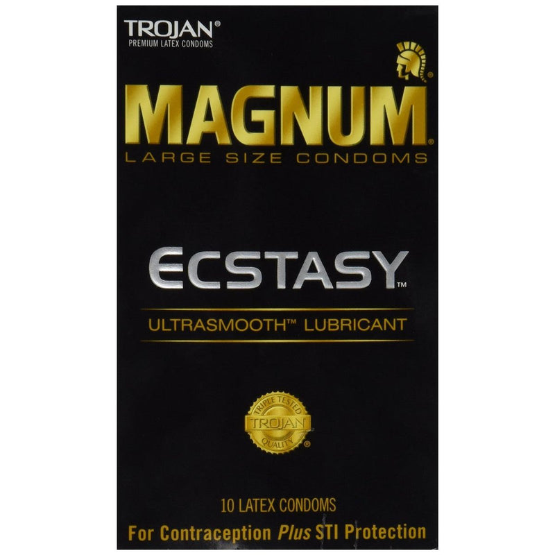 Trojan Trojan Magnum Ecstasy Large Size Lubricated Condoms Condoms