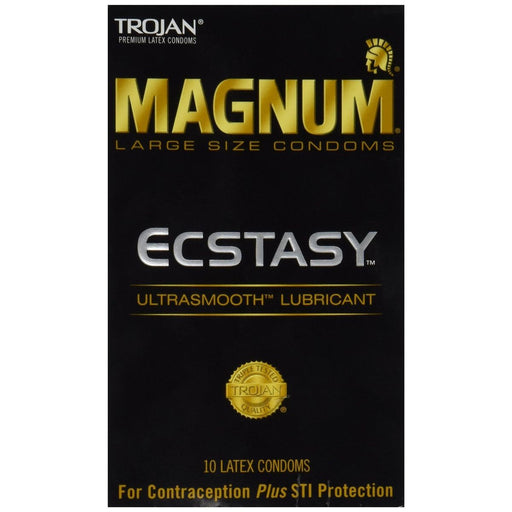 Trojan Trojan Magnum Ecstasy Large Size Lubricated Condoms Condoms