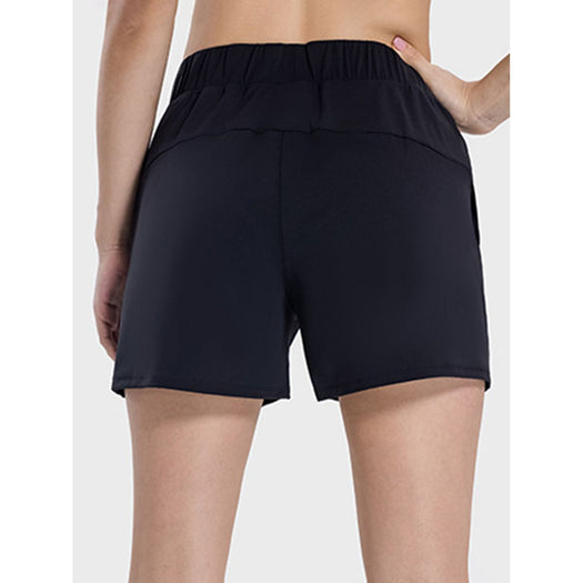 Elastic Waist Active Shorts