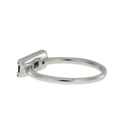 Bids.com .63ct Diamond Sapphire Ring 14KT White Gold Rings