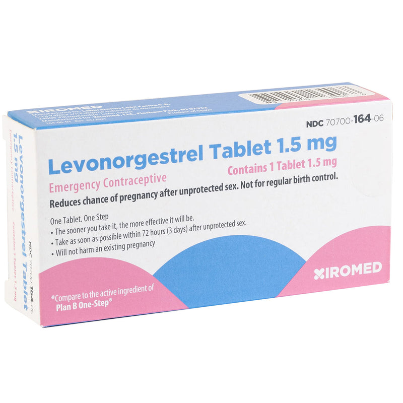 Xiromed Xiromed Emergency Contraceptive Pill For Women - 1.5 Mg Levonorgestrel Tablet - Reduces Chance Of Pregnancy After Unprotected Sex - Compare To Plan B One-Step - Take Next Morning Personal Care