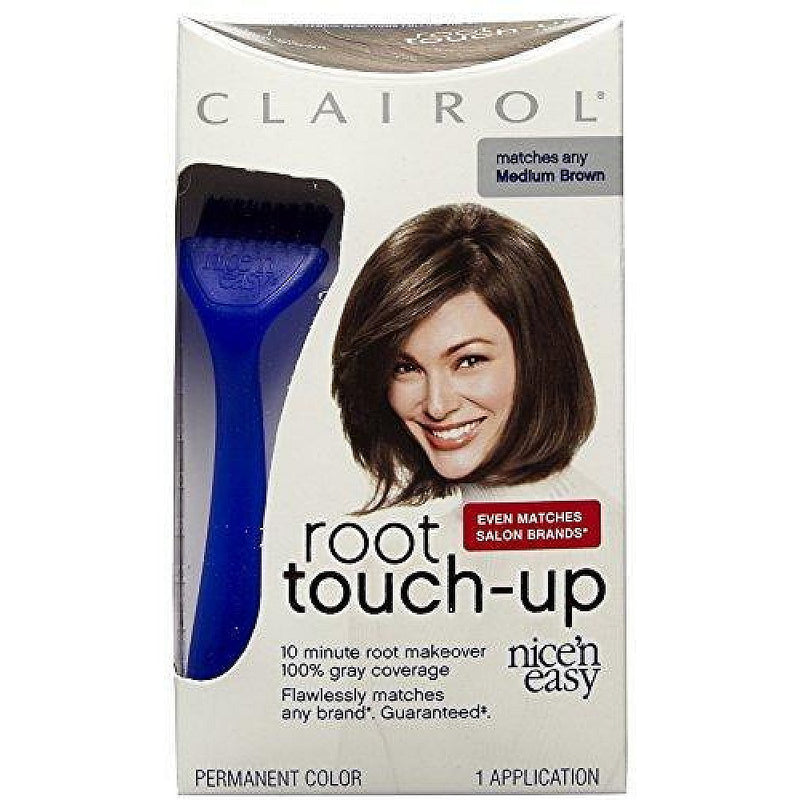 Nice N Easy Nice N Easy Clairol Root Touch-Up Permanent Hair Color Creme, 5 Medium Brown Hair Color Antique White