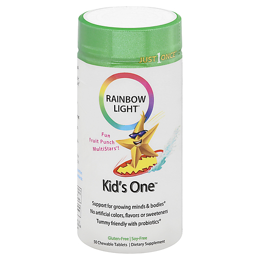 Rainbow Light Rainbow Light Kid's One, Chewable Tablets, Fruit Punch Health & Beauty