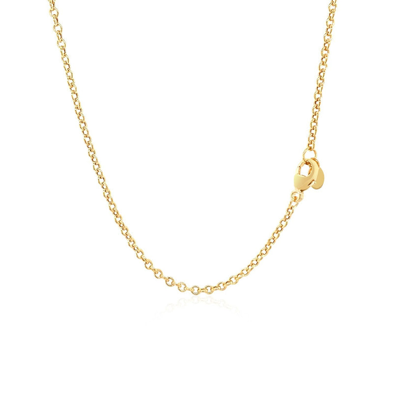 Bids.com 14k Yellow Gold Chain Necklace with Polished Knot Necklaces