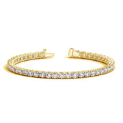 Bids.com Lab Grown Round Diamond Tennis Bracelet in 14k Yellow Gold (8 cctw F/G  VS2/SI1) Bracelets