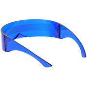 zeroUV Futuristic Retro Mirror Wrap Around Shield Sunglasses 8762 Sunglasses