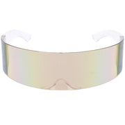 zeroUV Futuristic Retro Mirror Wrap Around Shield Sunglasses 8762 Sunglasses