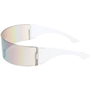 zeroUV Futuristic Retro Mirror Wrap Around Shield Sunglasses 8762 Sunglasses