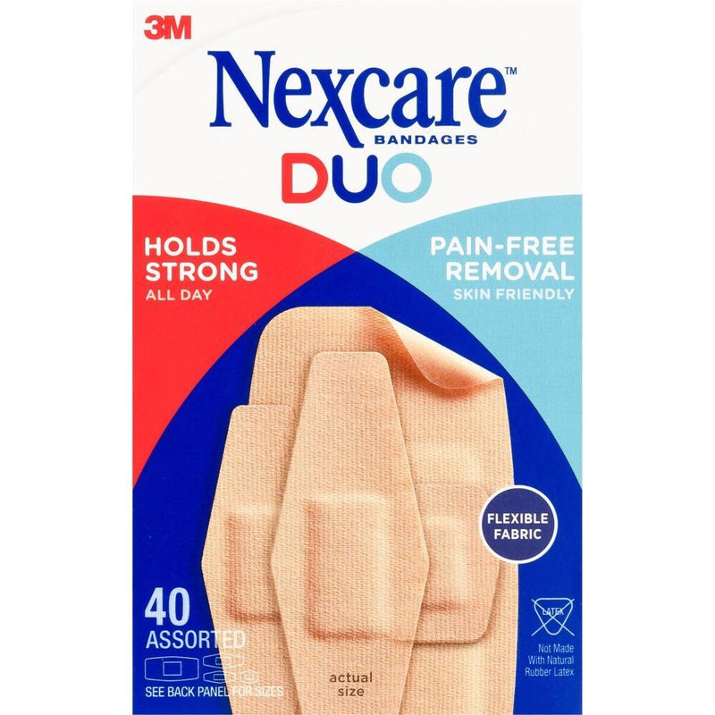 Nexcare Nexcare Duo Assorted Bandages - 40ct First Aid White Smoke