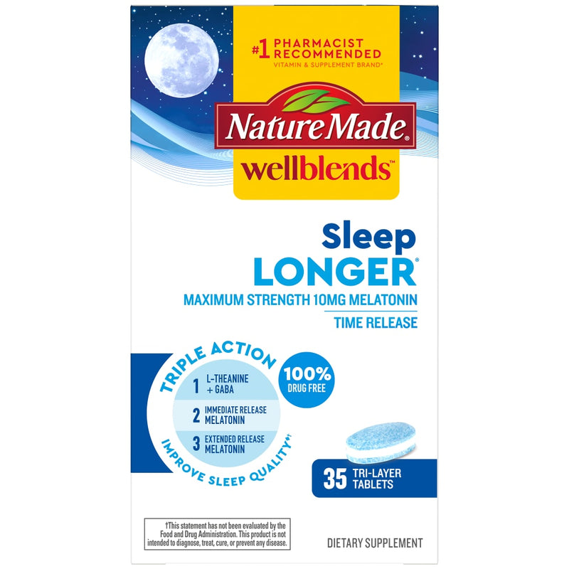Nature Made Nature Made Wellblends Sleep Longer Tri-Layer Tablets Vitamins & Supplements