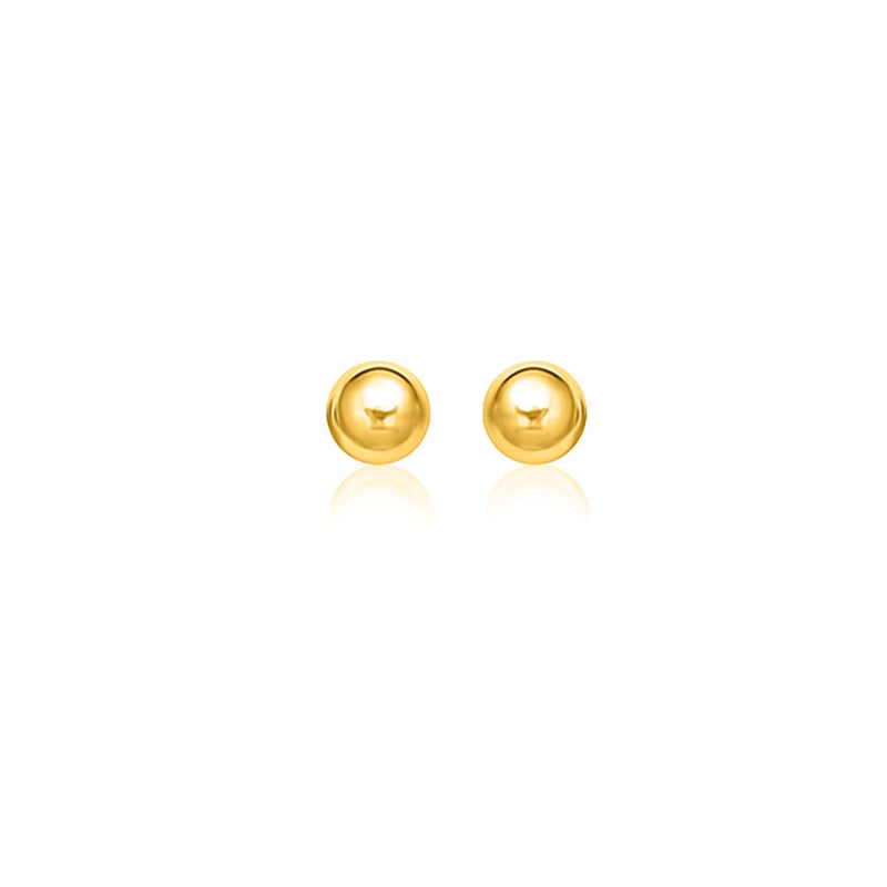 Bids.com 14k Yellow Gold Spherical Stud Earrings (8.0 mm) Earrings