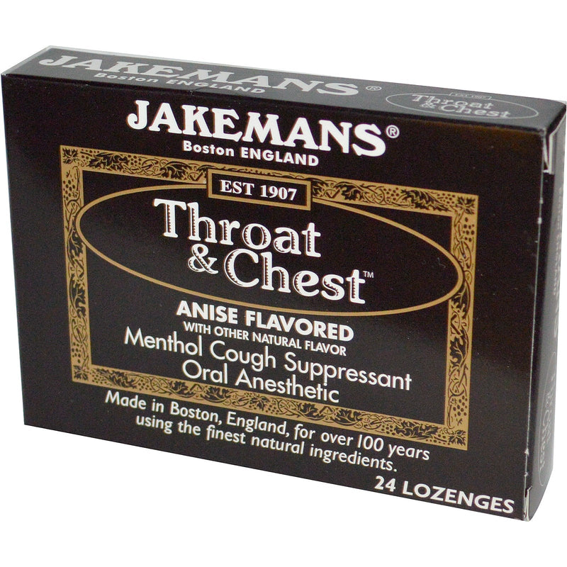 Jakemans Jakemans Lozenge Throat And Chest Anise Menthol, 24 Pc Health & Beauty