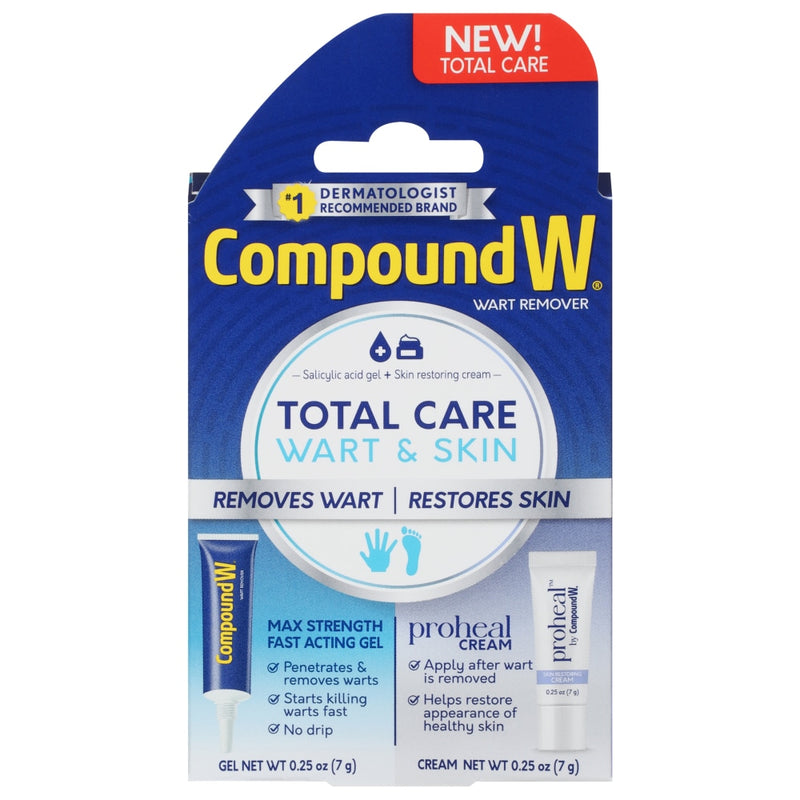Compound W Compound W Total Care Fast Acting Gel And Proheal Cream Wart Remover Wart Removers