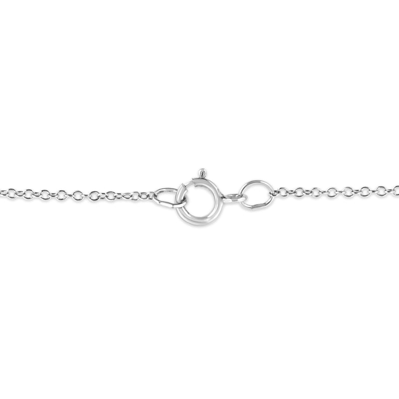 Bids.com .925 Sterling Silver Diamond Accent Cancer Zodiac Design 18" Pendant Necklace Medallion (K-L Color, I1-I2 Clarity) Necklaces