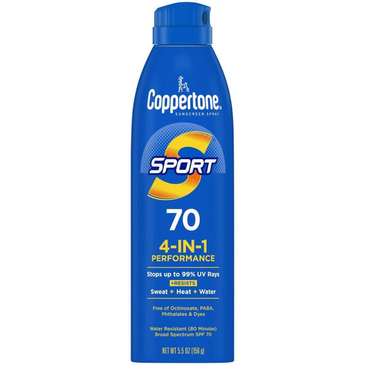 Coppertone Coppertone Sport Broad Spectrum SPF 70 Sunscreen Spray 5.5 Oz Sunscreen