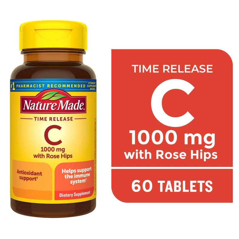 Nature Made Nature Made Vitamin C 1000 Mg Time Release Tablets With Rose Hips Vitamins & Supplements