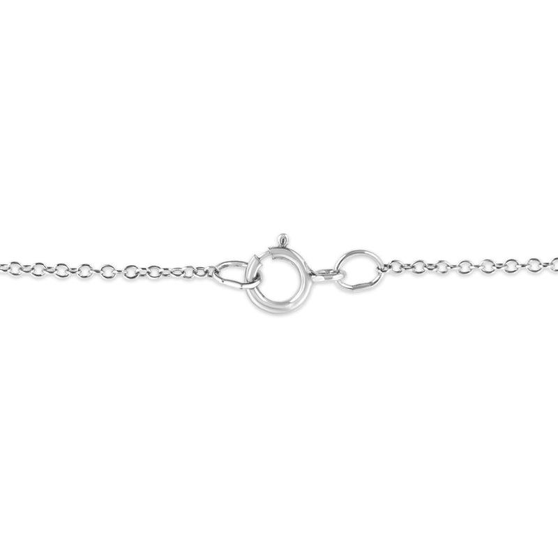 Bids.com .925 Sterling Silver Prong-Set Diamond Accent Starfish Pendant Necklace (I-J Color, I1-I2 Clarity) - Size 18" Necklaces