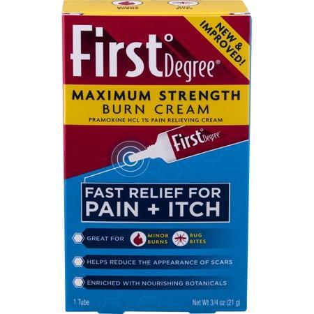 First Degree Burn First Degree Burn Maximum Strength Cream, 0.75 Oz First Aid Dark Cyan