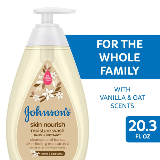 Johnson's Baby Johnson's Baby Moisture Wash, Skin Nourish, Vanilla & Oat Scents 20.3 Fl Oz Body Wash