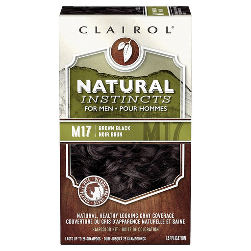 Clairol Clairol Natural Instincts Semi-Permanent Hair Dye For Men, M17 Brown Black Ha Craft Dyes White Smoke