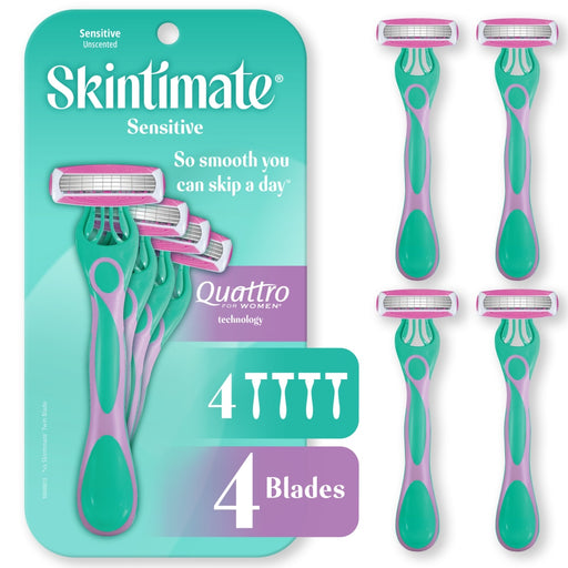Skintimate Skintimate Schick Sensitive Skin Women's Disposable Razors - 4ct Razors & Razor Blades
