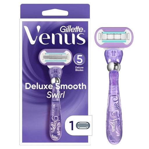Venus Venus Gillette Deluxe Smooth Swirl Women's Razor Handle + 1 Blade Refill Razors & Razor Blades