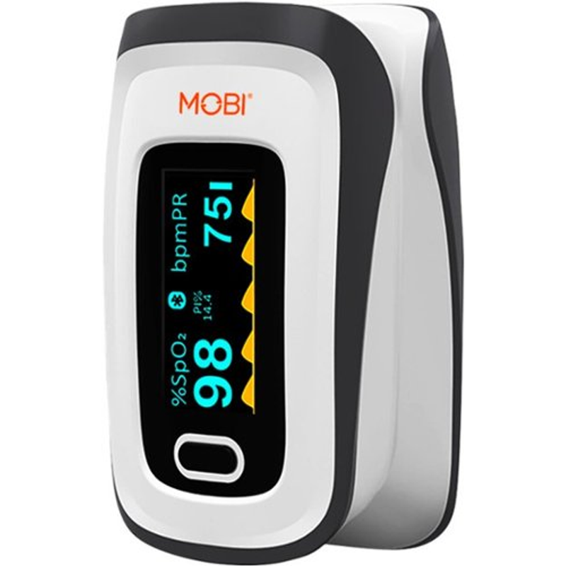 MOBI Connect MOBI Connect Smart Fingertip Bluetooth Pulse Oximeter White Pulse Oximeters