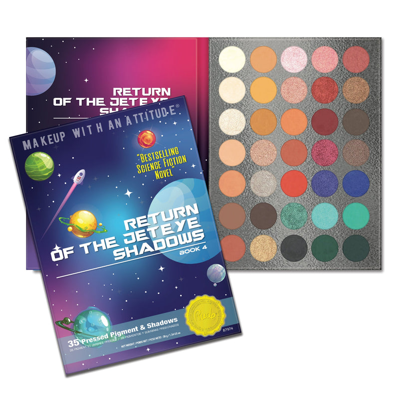 Rude Cosmetics Return of the Jet Eyeshadow 35 Eyeshadow Palette - Book 4 Eyeshadow Palettes