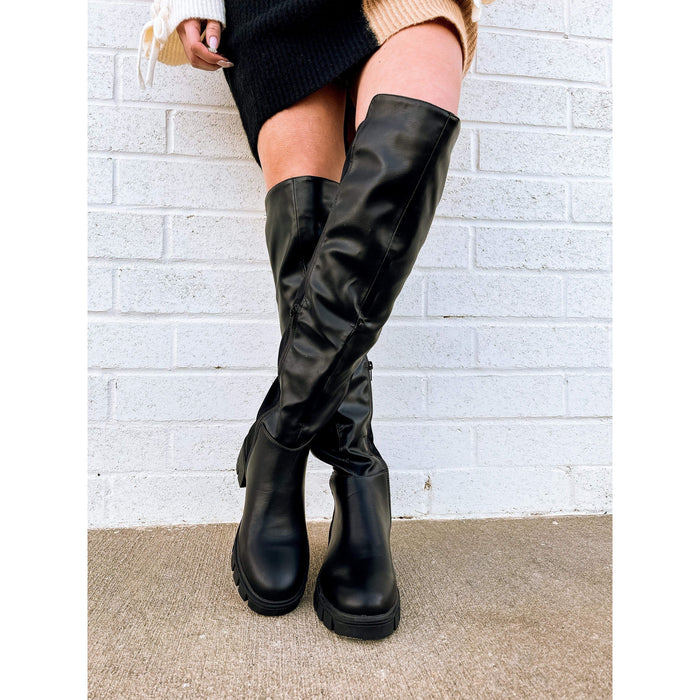 Raven Riding Boot in Black