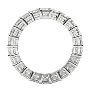Bids.com Emerald Cut Lab Grown Diamond Eternity Ring in 14k White Gold (4 cttw FG/VS2) Rings