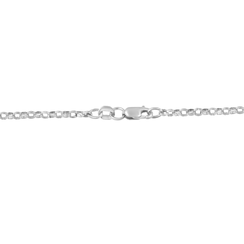 Bids.com 14K White Gold 1.0 Cttw Princess Cut Diamond Three Heart 18" Statement Pendant Necklace (H-I Color, SI2-I1 Clarity) Necklaces