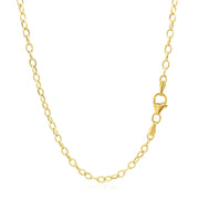 Bids.com 2.5mm 14k Yellow Gold Pendant Chain with Textured Links Necklaces
