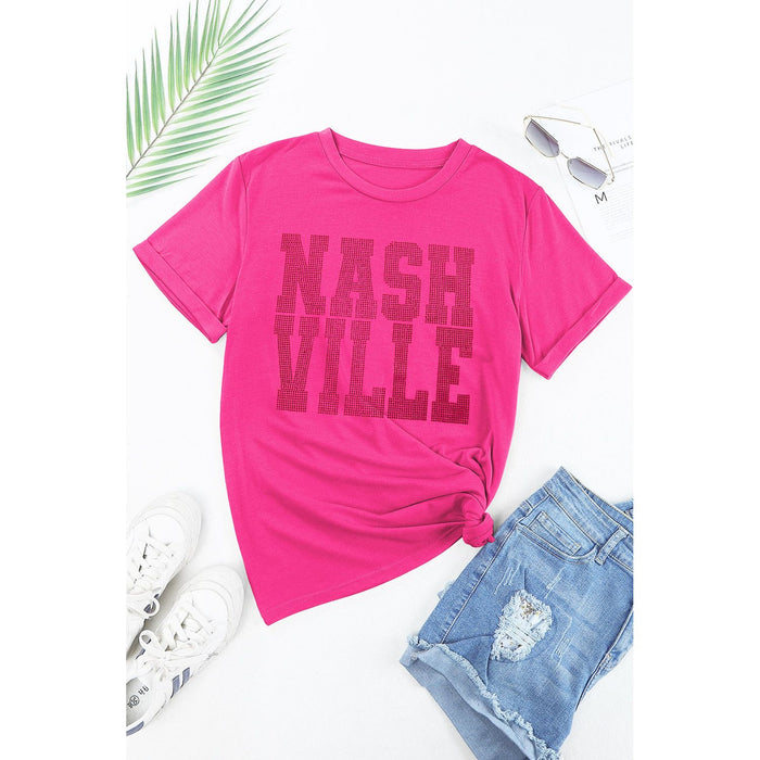 NASHVILLE Round Neck Short Sleeve T-Shirt