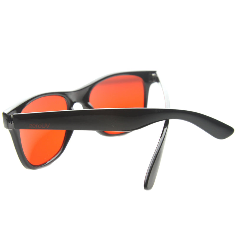 zeroUV Limited Edition Color Tinted Lens Horned Rim Sunglasses 8803 Sunglasses